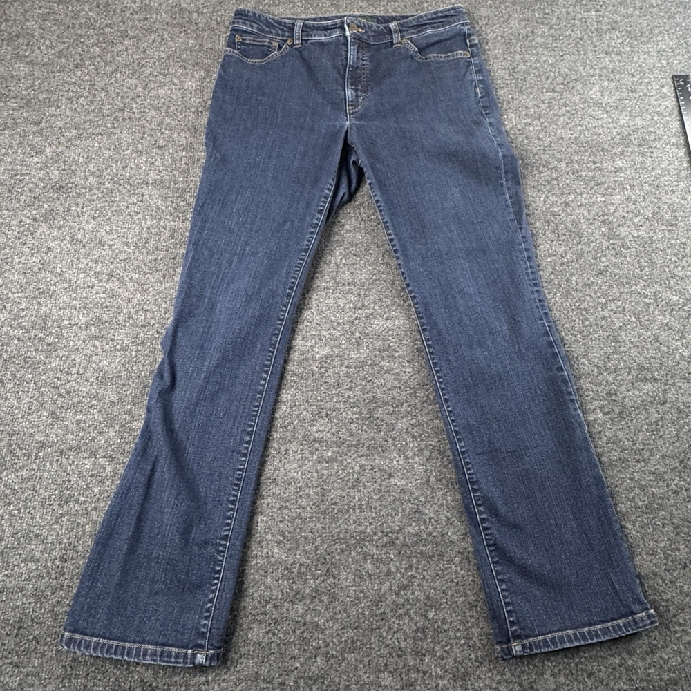 LRL Lauren Jeans Co Heritage Jeans Women's 12 Blue Stretch Denim  Straight EUC